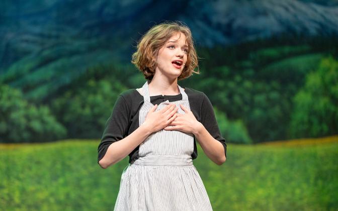 Grace Reyes plays Maria Rainer in White County High School’s production of The Sound of Music. (Photo/Zach Taylor)