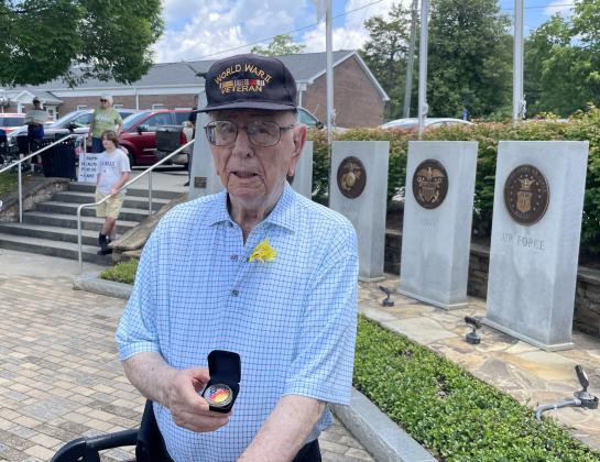 Nick Raptis served in the Pacific during World War II. (Photo/Jerry Grillo)