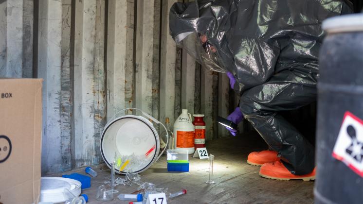 White County Fire Services personnel suit up for hazmat training with the Army National Guard. (Submitted photo)