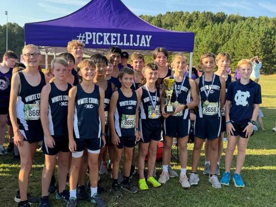 The Warriors' squad ran away with the team title in the boy's race at the North Georgia Mountain League Championships in Ellijay.  WCMS/SPECIAL