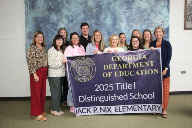 Jack P. Nix Elementary School has been named a Georgia Title I Distinguished School. DENISE ETHERIDGE/WCN