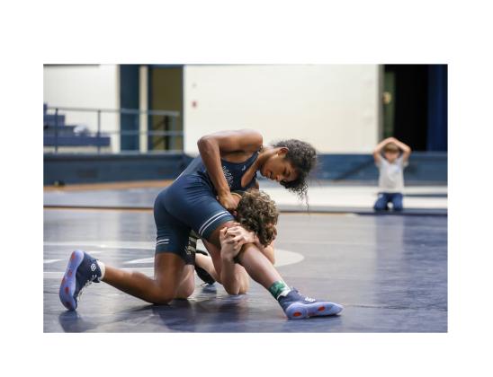 Lucci Nelson, above was one of three WCMS wrestlers to win an individual title at the NGML tournament. JENNIFER KNIGHT/SPECIAL.