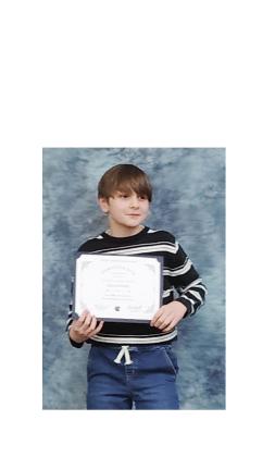 Tesnatee Gap Elementary School student Gavin Rutski received the Million Word Club award. PHOTO/DENISE ETHERIDGE