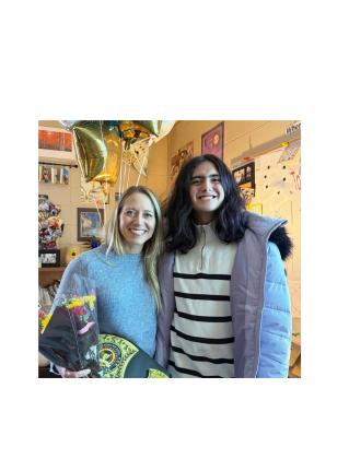 White County High School senior William “Willow” Polangco-Kenney, right, is this year's STAR student. He chose Tara Johnston to be STAR teacher. SUBMITTED PHOTO