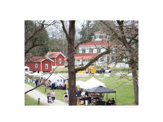 Vendors set up tents to display their artisanal products at the Cows Come Home Celebration on March 7. PHOTOS BY CARLY HENDERSON/WCN