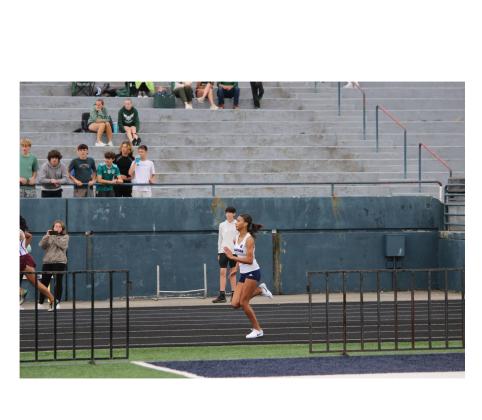Kady McCullough won the triple jump during the meet . MARK TURNER/WCN