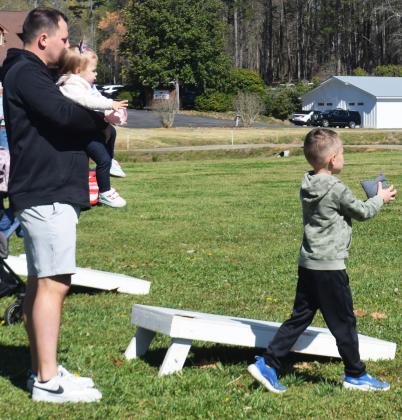 Skitts Mountain Farms in Cleveland offered families an Easter event complete with cornhole, zip lines, mini golf and food vendors.