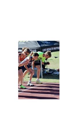 Konnor Sosebee gets set for the start of a race during a recent meet. WCRD/SPECIAL