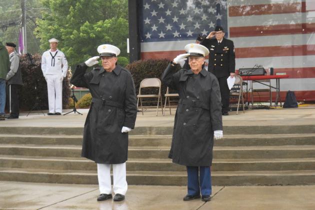 Each branch of the military was saluted during a Memorial Day ceremony on Monday. DENISE ETHERIDGE/WCN