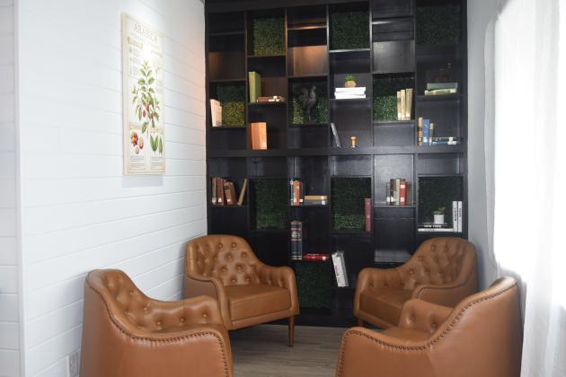 The new Farmhouse Coffee location will have a book nook.