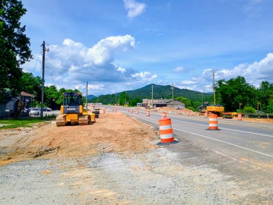 Motorists passing through on Highway 441 and visitors to the City of Dillard should use caution as there is ongoing road construction in the area. MEGAN HORN/CNI
