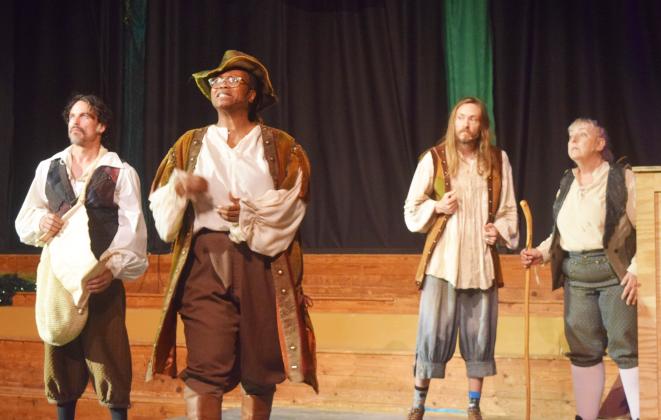 “A Midsummer Night’s Dream” will be performed this weekend at SNC. From left are actors Jimmy Bradley, Ebony Jordan, Jonny Rocket  and Renee Turner. DENISE ETHERIDGE/WCN