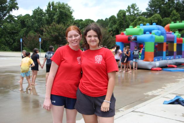 Kaylee Loggins, left, and Alana Wheeler participated in the first week of WCJLEA.