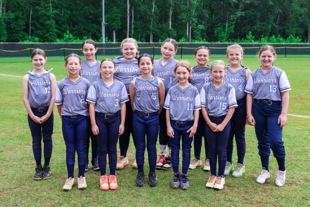 Members of the 10U team are Paisley Autry, Cora Biddy, Olivia Brown, Faith Bunch, Zoe Hester, Bravely Lisk, Breckan Milligan, Averie Morgan, Kamryn Pressley, Weslynn Vandegriff, Lennon Wiley and Madison Worley. JENNIFER KNIGHT/SPECIAL