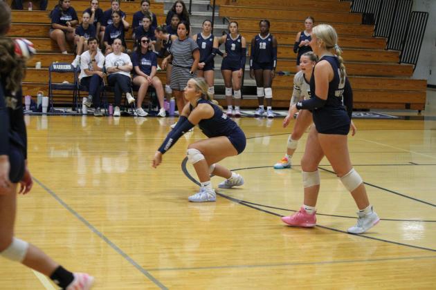 Daylee Barrett, above, and the Lady Warriors went 4-0 at the Class AAAA Playdate last weekend in Watkinsville.  MARK TURNER/WCN