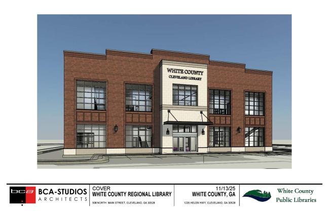 Last year the county released this rendering of what the future library in Cleveland could look like. FILE PHOTO