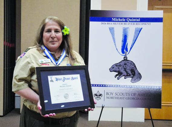 Michele Quintal is one of this year’s Silver Beaver Award recipients for the Northeast Georgia Council. SAMANTHA SINCLAIR/CNI