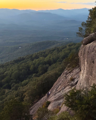 White County 911 received a call regarding a free climber stranded 260 feet up on the west face of Mount Yonah on Tuesday evening. SUBMITTED PHOTO
