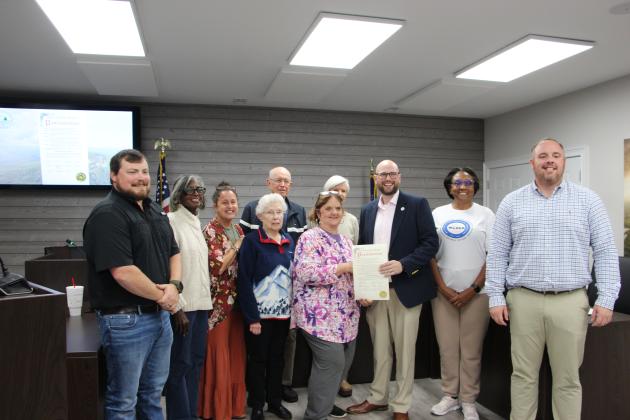 The Cleveland City Council stands with retired educators in the community as they proclaim November 1, 2026 to be Retired Educator’s Day. MAE SULLENS/WCN