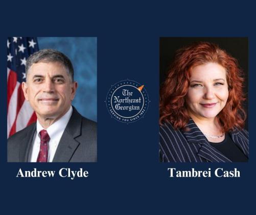 U.S. Rep. Andrew Clyde has a Democratic challenger for the 9th District seat in Tambrei Cash.