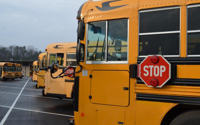 A White County school bus ran off the road Tuesday morning. No major injuries were reported. FILE PHOTO
