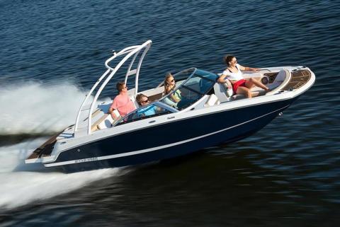 Shown is a 2019 Four Winns HD 200 boat with wake board tower. PHOTO/BOATING ATLANTA