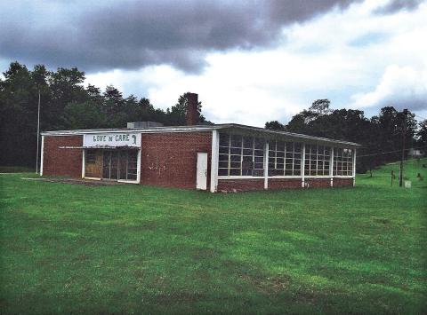 The former Oak Springs school is shown as it appeared last prior to renovation work beginning.