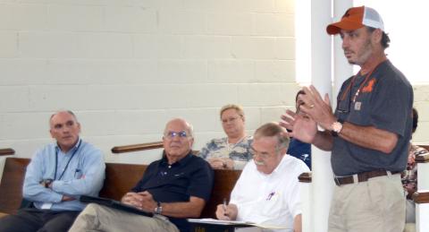 Ward Gann, owner of Clyde’s Table and Tavern and member of DCMA, spoke to the City of Cleveland council about DCMA and their goal for the future of Cleveland. (Photo/Stephanie Hill)