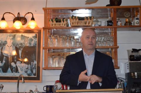 Brad Hicks spoke to the Helen Rotary Club back in June 2019. (File photo)