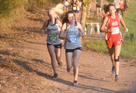 Reese Vandegriff, left, and Maggie Davidson are part of the Lady Warriors' lineup.