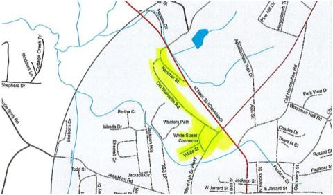 Area affected by boil water notice