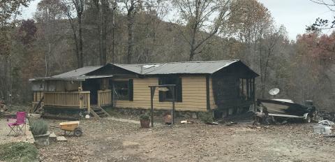 Photo of the residence on Aardvark Trail. (Picture taken by Lt. Seth Weaver - White County Fire)