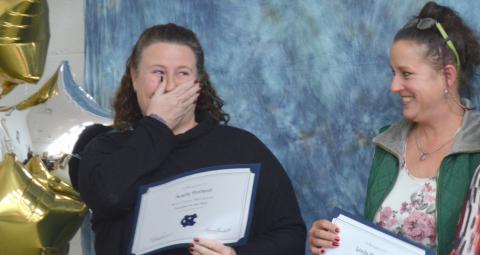 Noelle Holland, a White County High School science teacher, was named the system wide teacher of the year. (Photo/Stephanie Hill) 