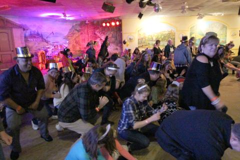 A crowd turned out for last year’s annual Helen New Year’s celebration. (Submitted photo)