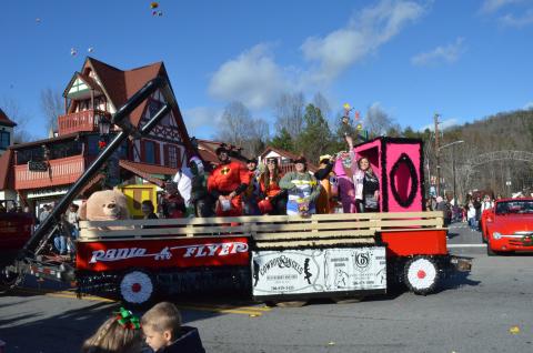 View photos from the 2019 Helen Christmas parade in this week's White County News. Pictured is the float from Cowboys & Angels. (Photo/Stephanie Hill)