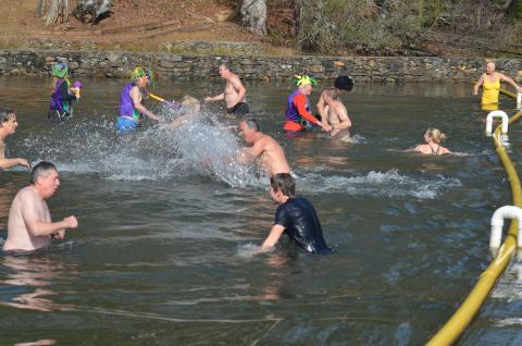 Participants revel in the cold at last year’s Winter Bear Plunge. (File photo/Wayne Hardy)