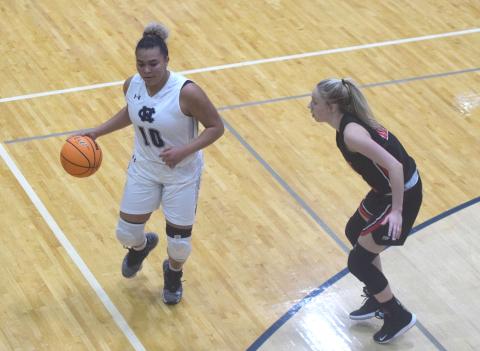 WCHS leading scorer Dasha Cannon missed the region matchup with West Hall due to illness, but returned to the floor Saturday against Lumpkin County. (Photo/Mark Turner) 