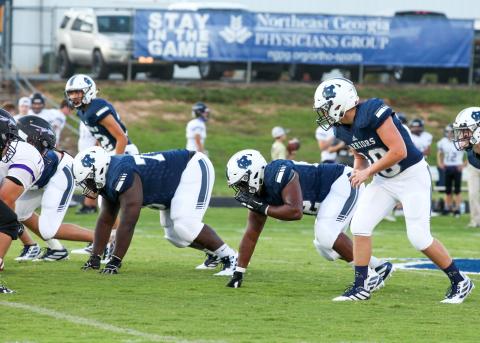 Heaven Gholston, right, and the Warriors will take on Lumpkin County in a region matchup next fall. (Photo/Staci Sulhoff)