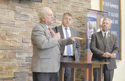 State Rep. Lee Hawkins, state Sen. Steve Gooch and state Rep. Terry Rogers recently talked top priorities for the 2020 legislative session. (Photo/Wayne Hardy)