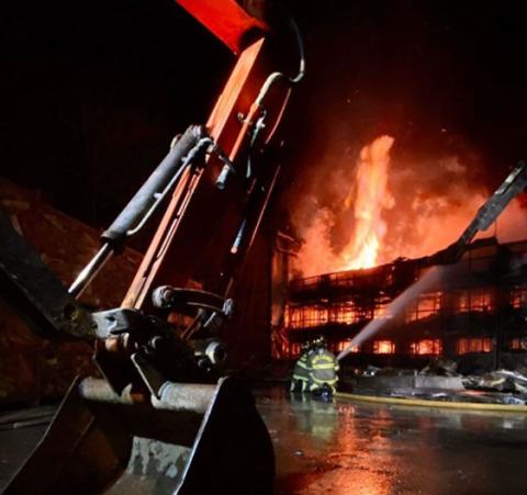 White County fire services responded to a commercial fire at Legacy Woods on Wednesday, Feb. 19. (Photo courtesy White County Public Safety)