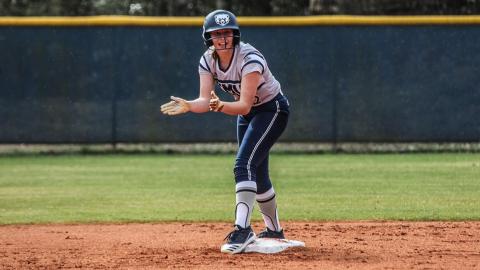 Mattie Brooks had four hits in two games in her collegiate debut with the TMU Lady Bears. (Photo/TMU Athletics)