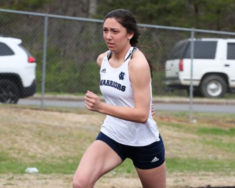 Kylie Johnson won a pair of individual events in the opening meet of the season.  (Photo/Staci Sulhoff)