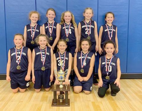 Members of the 8U team are Anna Abernathy, Camilla Anderson, Bree Brookshire, Bailey Collins, Allie Fowler, Maggie Griffin, Kinsley Hall, Evelyn Knight, Adalyn Morgan, and Ansleigh Vandiver. The team's head coach Is Lloyd Collins, with Mike Anderson and Suzanee Abernathy serving as assistant coaches. (Photos/WCRD)
