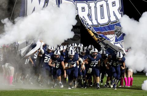 The Warriors' football team, along with the WCHS softball, cross country, volleyball, and competiton cheer teams are hoping to kick off the 2020 season this fall.  (Photo/Staci Sulhoff.)