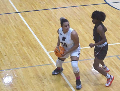 Dasha Cannon, and the Lady Warriors, were back in the gym this week to begin the summer program. (Photo/Mark Turner) 
