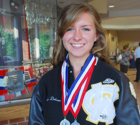 Jesse Dotson was the first WCHS distance runner to place in the Top 2 at the state meet.
