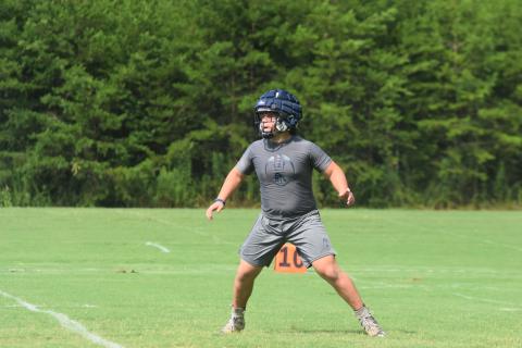 Dylan Archer, left, and the Warriors wrap up acclimation workouts this week and will put on the pads for the first time on Aug. 3. (Photo/Mark Turner)