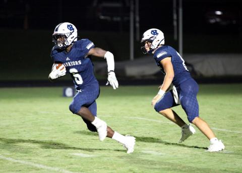 Silas Mulligan had a pair of rushing touchdowns in the win.
