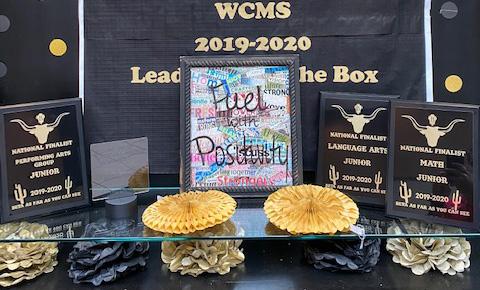WCMS awards: national finalist in performing arts group, social media award Youtube, national finalist in language arts, national finalist in math. (Submitted photo)