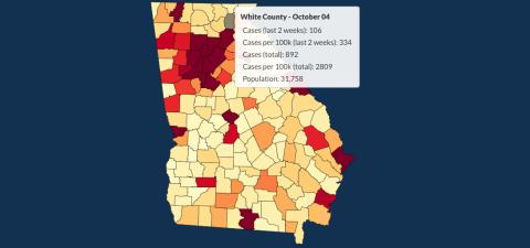 There have been 892 total confirmed COVID-19 cases in White County since the start of the pandemic, according to the update  on Sunday, Oct. 4, on the Georgia Department of Public Health's website. 